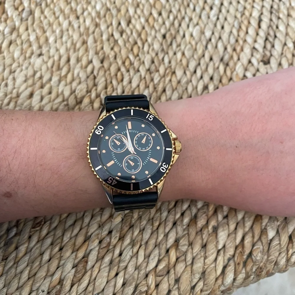 SFera Rosę Gold and Black Watch with 3 dials